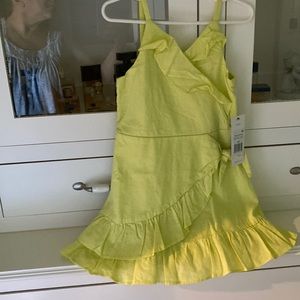 Habitual lime green cross over dress,  spaghetti straps, NWT. Paid $42.